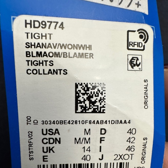 Adidas Navy Leggings with Logo - Picture 8 of 11